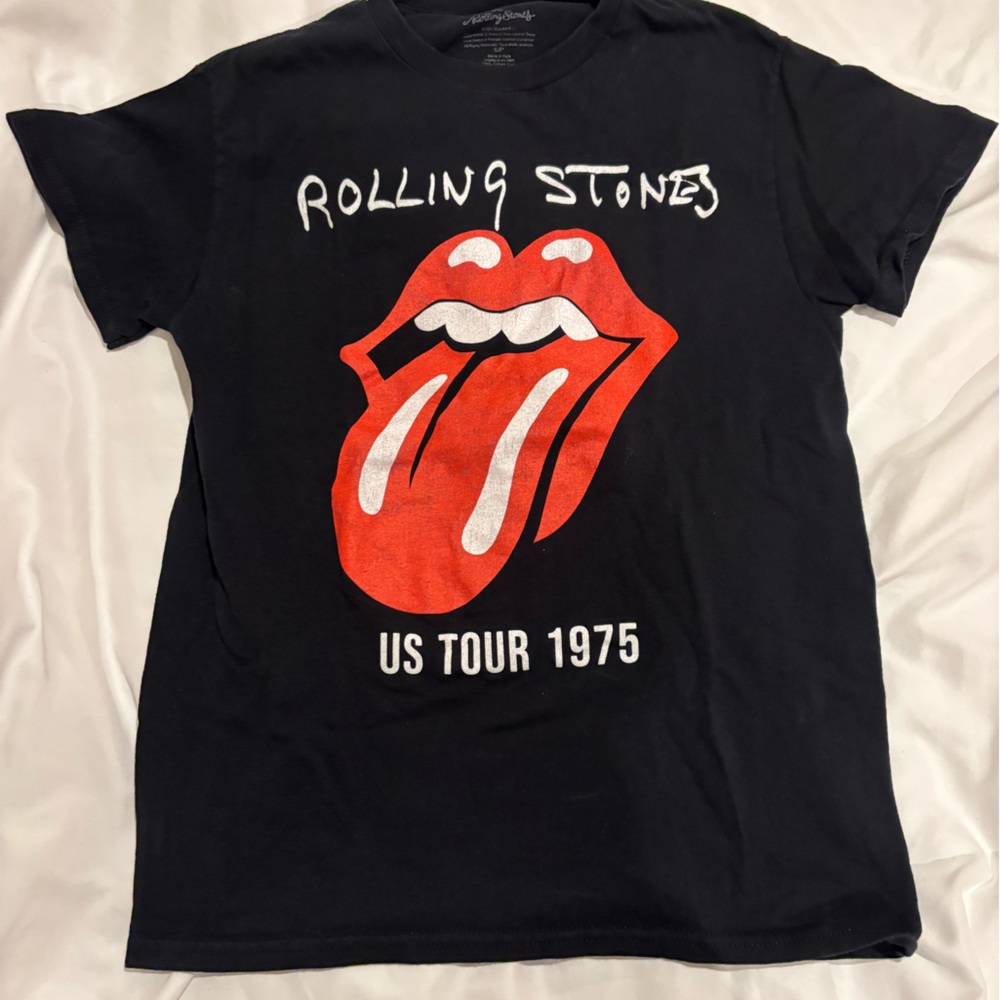 Black T-Shirt with Red Graphic